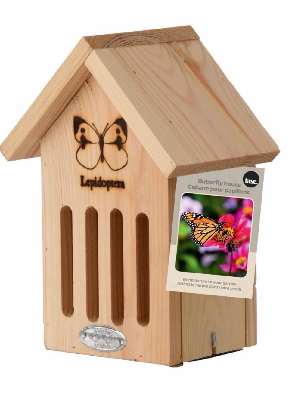 Natural Wood Butterfly House